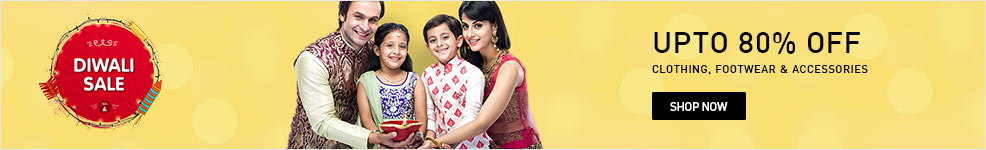 DIWALI BUMPER SALE UPT0 80% OFF FOR CLOTHING, FOOTWEAR & ACCESSORIES