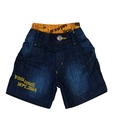 Little Kangaroos Cotton Dark Blue Double Waist Short For Kids