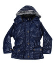 Fort Collins Navy Blue Fur Hood Jacket For Kids