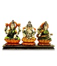 Earth Laxmi Ganesha Saraswati Statue