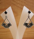 Designer Silver Inc. Classy Silver & Black Onyx Earrings