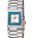 Casio Stylish Blue Bezel Steel Watch