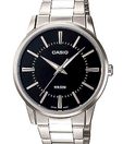 Casio Formal Black Steel Watch