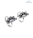 Johareez Cute White Cubic Zircon Sterling Silver Toe Rings