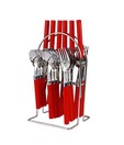 Elegante Premium Red Cutlery Set - 25 Pcs
