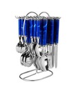 Elegante Designer Blue Cutlery Set - 25 Pcs