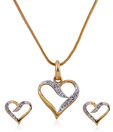 Oleva Beautiful Heart Shaped Pendant Set