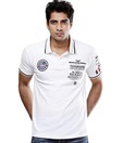 Tiger of Goa White Polo T Shirt