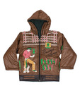 Fort Collins Brown Hoodie Jacket For Kids