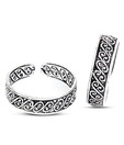 Revlis Curly Extravaganza Sterling Silver Toe Ring