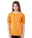 Enah Yellow Printed Top