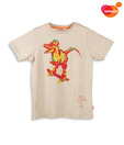 Unamia Beige & Orange T-Shirt For Kids
