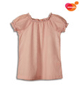 Unamia Peach Polka Top For Kids