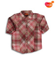 Unamia Maroon Checks Top For Kids