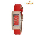 Horo  Shiny Red Dial Watch