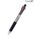 Tombow Compact Reporter 2 Color Ink Ball Pen Assorted (Pack Of 3 Pcs)