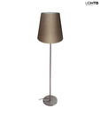 LightO Floor Lamp With Fabric Shade-Brown