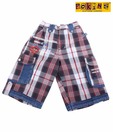 Pokins Fashionable Red Boys Shorts For Kids