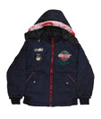Fort Collins Navy Blue & Red Hooded Jacket For Kids