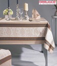 Freelance Paisley Prints Beige & Brown Verona Table Cover