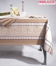 Freelance Verona Brown & White Jacquard Table Cover