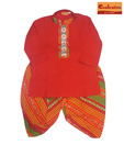 Exclusive from Jaipur Red & Orange Dhoti Kurta For Kids