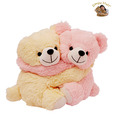 Dimpy Stuff Lovable Pink & Cream Bear Couple Soft Toy-40 cm