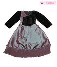 Isabelle Purple & Black Party Frock For Kids