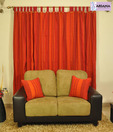 ARIANA Kiwi Maroon Door Curtains