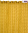 ARIANA Flower Blocks Beige Sheer XL Door Curtains