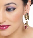 Agastya Pink Ganesha Earrings