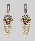 Agastya Red Drop Jhumkis