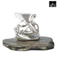 AG Silver Plated Ganesha Idol