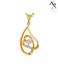AG 18 Diamond Unique Pendant