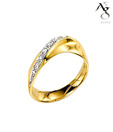 AG Downhill 7 Diamond Band Ring