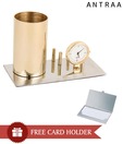 Antraa Stationery Holder Table Top Clock