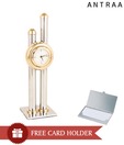 Antraa Fanciful Silver & Gold Finish Table Top Clock
