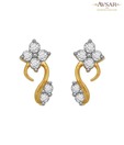 Avsar Gold & Diamond Blossomy Earrings