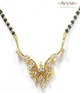 Avsar Real Gold and Diamond Traditional Marriage Mangalsutra