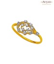 Avsar Sparkling Gold & Diamond Ring