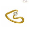 Avsar Appealing Gold & Diamond Ring
