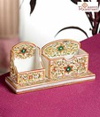 Aapno Rajasthan Multi Utility Gold Work Marble Stand