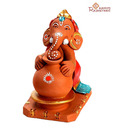 Aapno Rajasthan Terracotta Ganesha Potter Showpiece