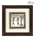 Aapno Rajasthan Handcrafted Dokra Tribal Art With Rosewood Frame