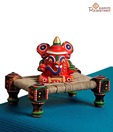 Aapno Rajasthan Lord Ganesha Idol Resting On Chowki