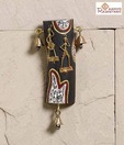 Aapno Rajasthan Wooden Slipper with Dhokra Work & Metal Bells