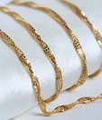 Aiza Twist Pattern 18kt Gold Chain