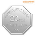 Anantamudra 20g 24 kt Certified Saraswathi Silver Coin In 999 Purity