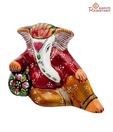 Aapno Rajasthan Hand Painted Enamelled Metal Ganapati_12
