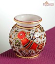 Aapno Rajasthan Hand Painted Marble Pot